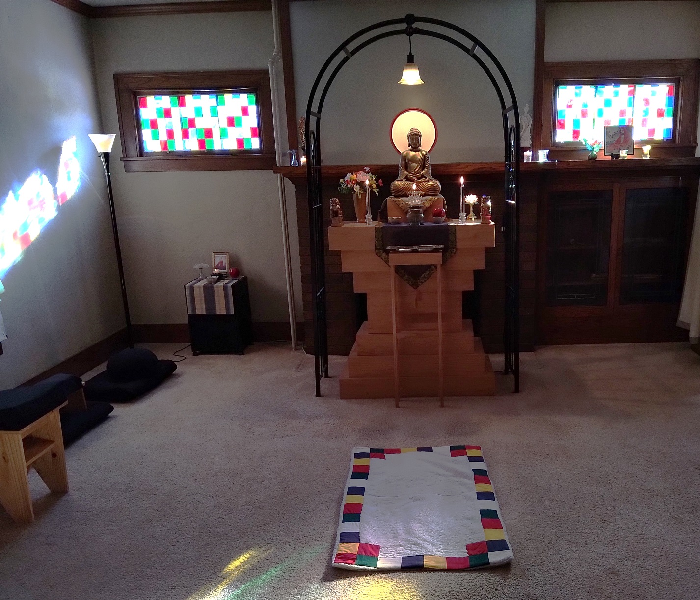 Altar at North Star Dharma Refuge.